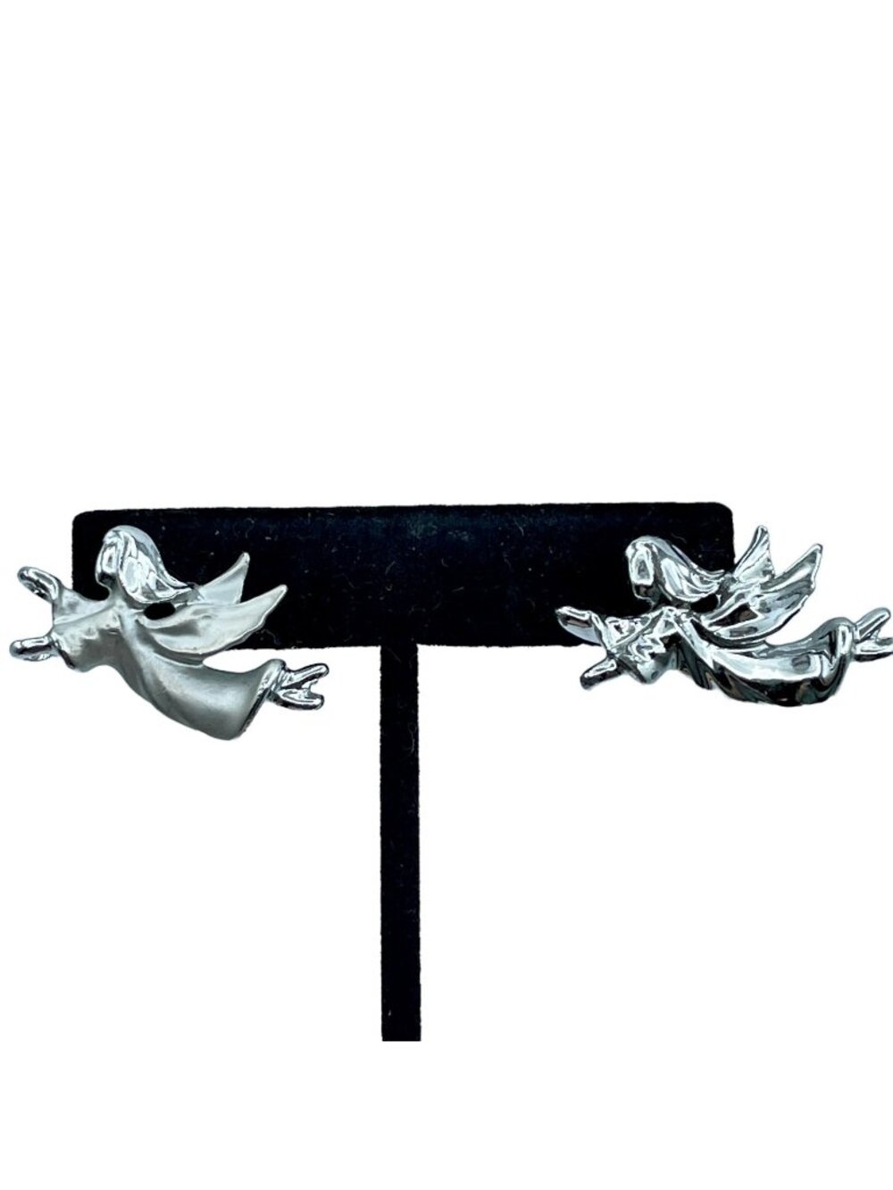 Guardian Angels Vintage Lapel Pins Brooch by Gigi Giusti Silver Tone